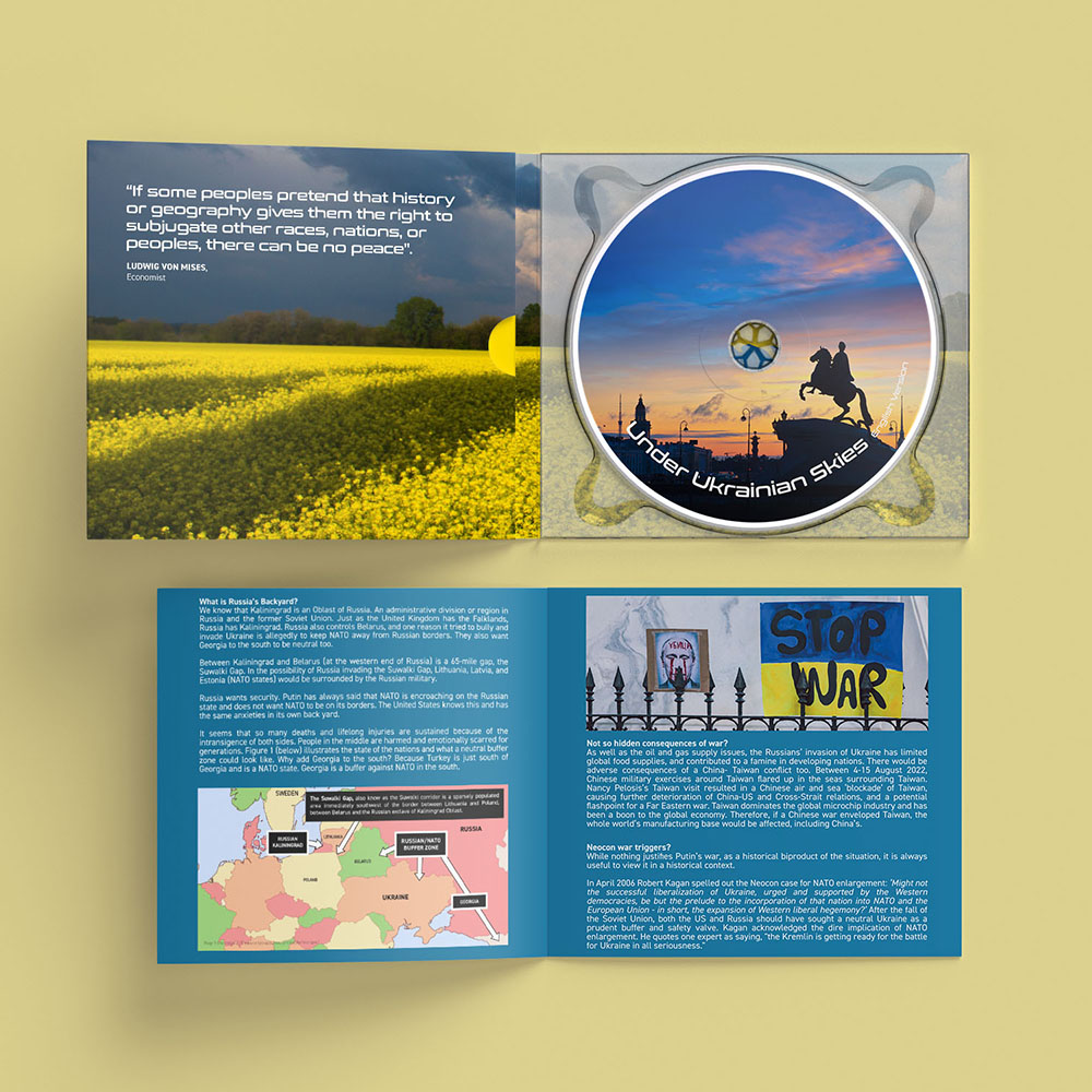CD booklet, cover and inside CD design 