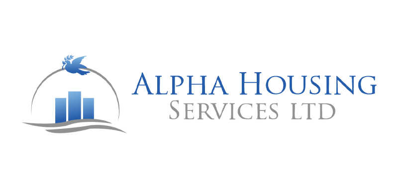Alpha Housing Services Logo Design