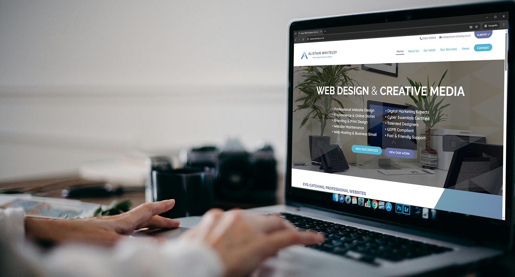 Benjamin Henry Website design flatlay