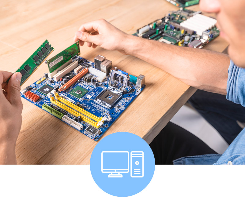 Custom PC being built
